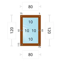 Мягкое окно 80x120 см, для веранды, беседки